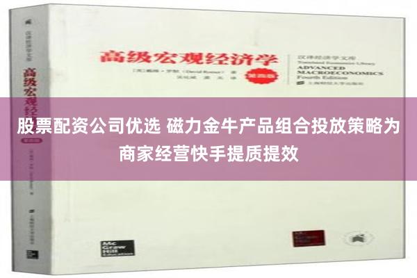 股票配资公司优选 磁力金牛产品组合投放策略为商家经营快手提质提效