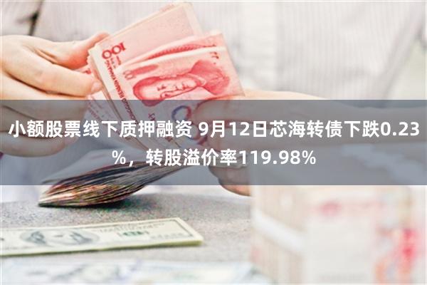 小额股票线下质押融资 9月12日芯海转债下跌0.23%，转股溢价率119.98%