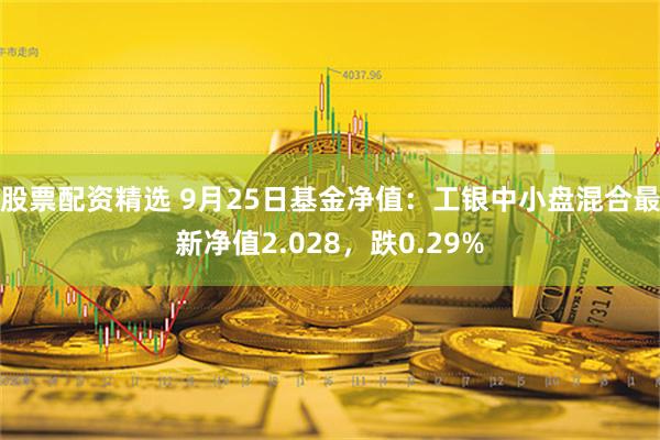 股票配资精选 9月25日基金净值：工银中小盘混合最新净值2.028，跌0.29%